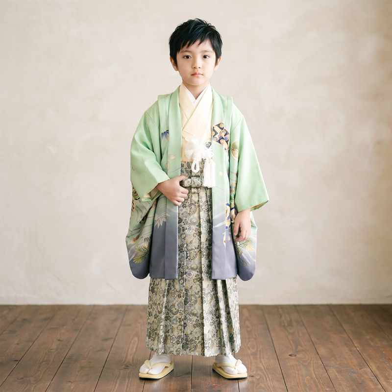 七五三着物5歳男の子画像