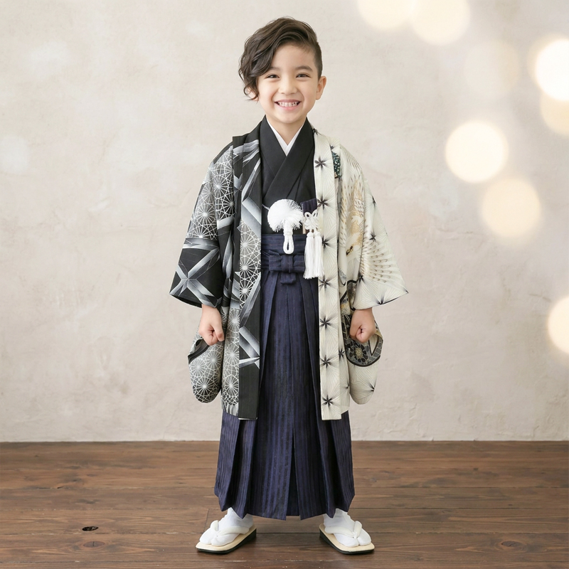 七五三着物5歳男の子画像