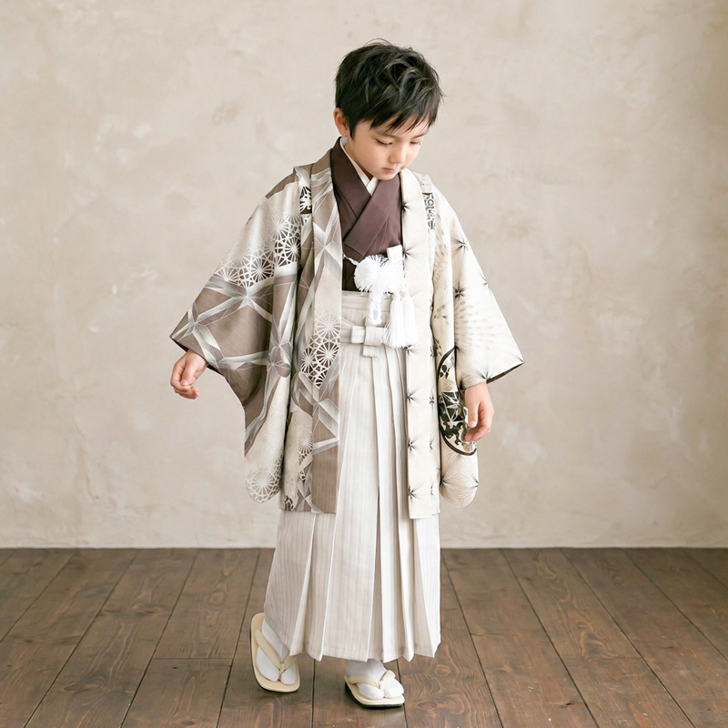 七五三着物5歳男の子画像