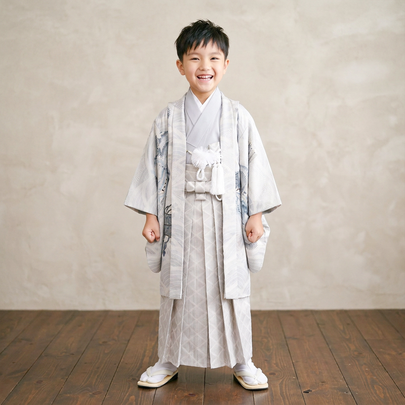 七五三着物5歳男の子画像