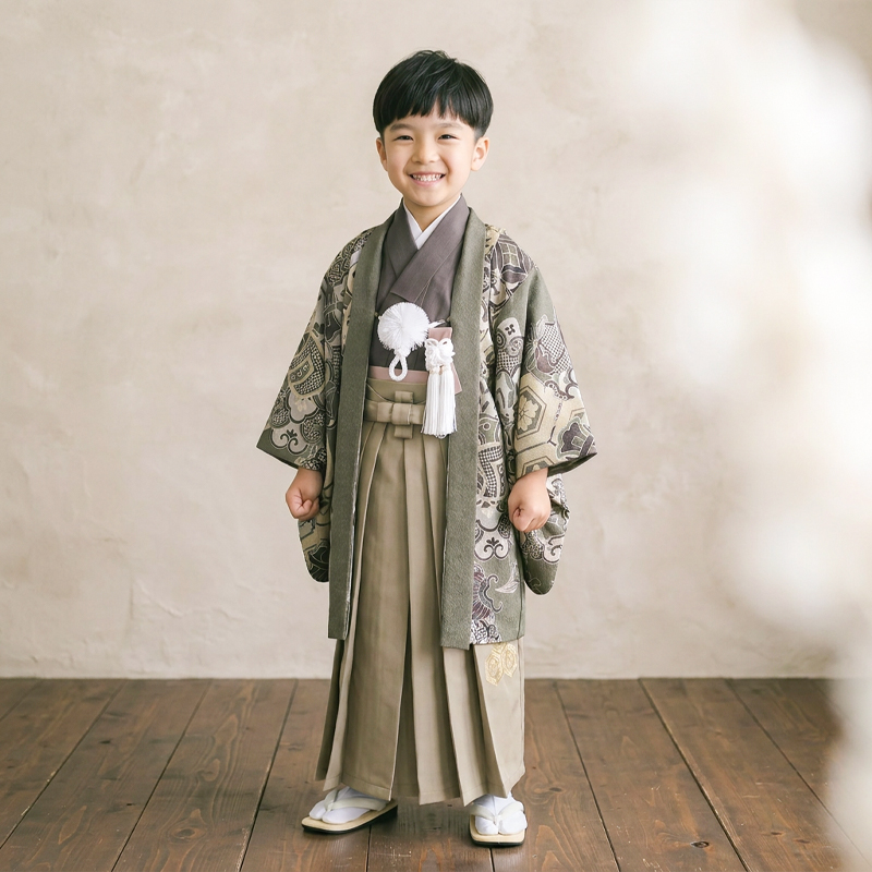 七五三着物5歳男の子画像