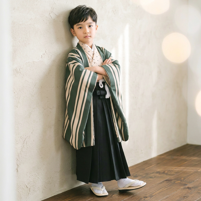 七五三着物5歳男の子画像