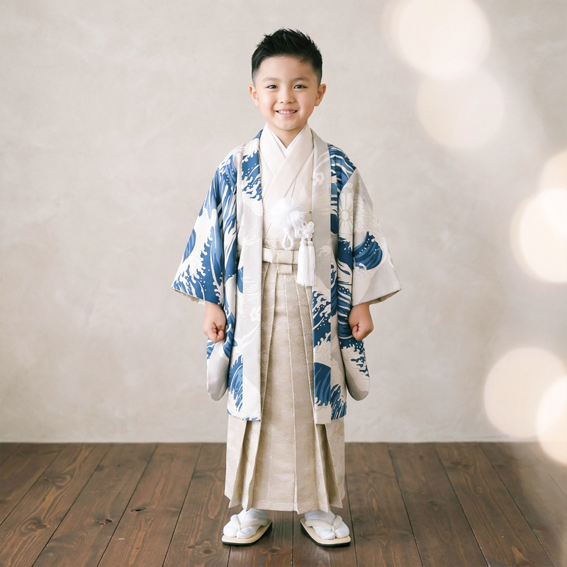 七五三着物5歳男の子画像