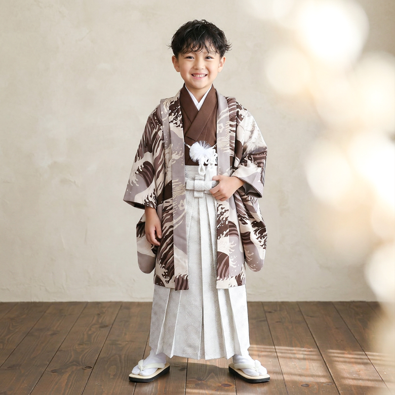七五三着物5歳男の子画像