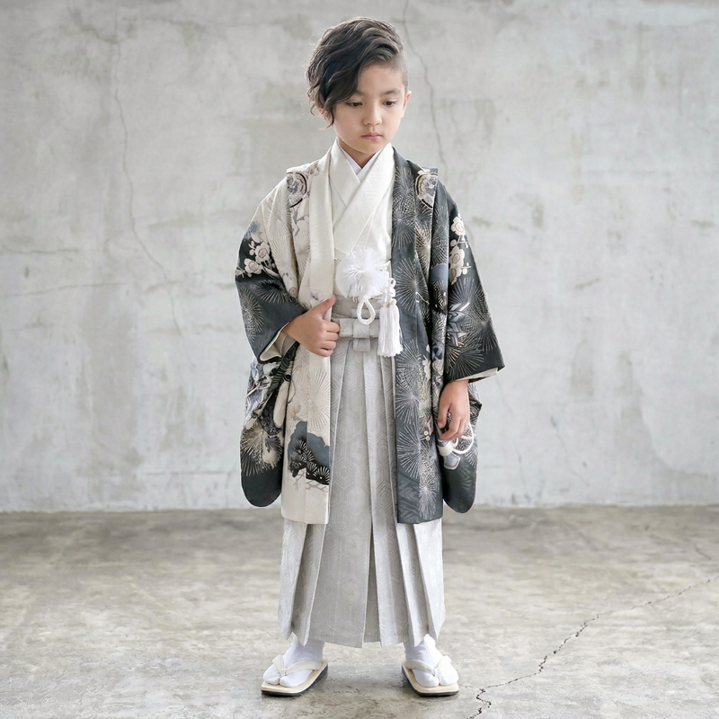 七五三着物5歳男の子画像