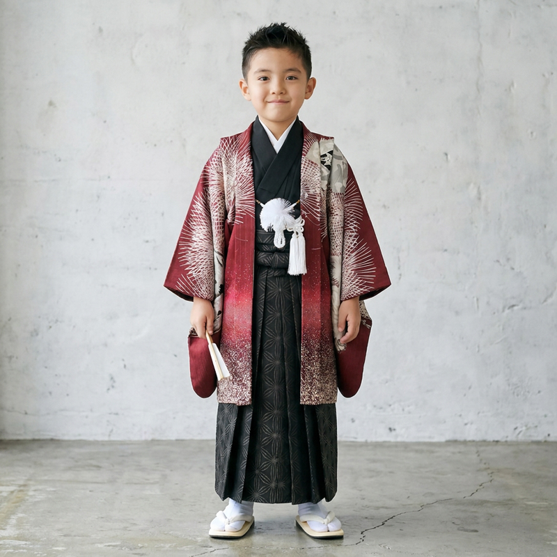 七五三着物5歳男の子画像