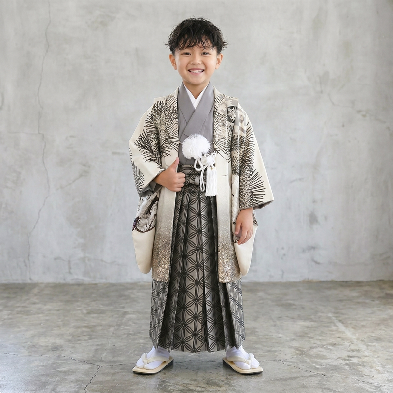 七五三着物5歳男の子画像
