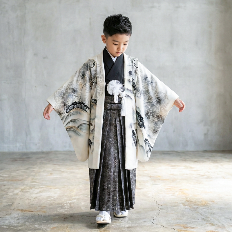 七五三着物5歳男の子画像