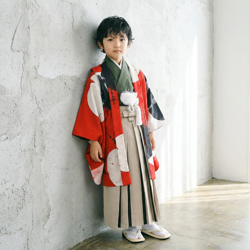 七五三着物5歳男の子画像