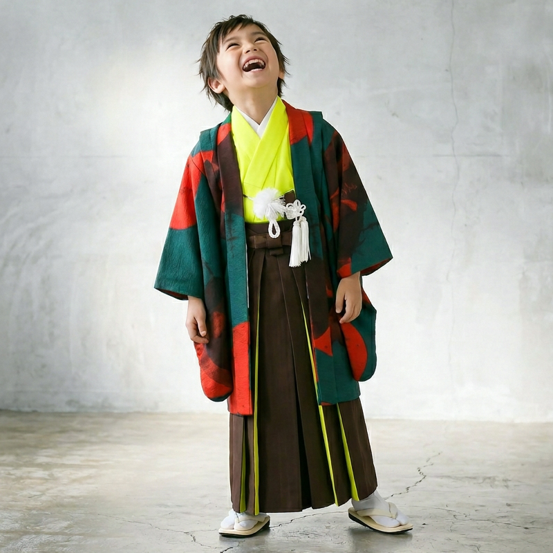 七五三着物5歳男の子画像