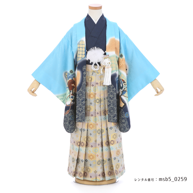 七五三着物5歳男の子画像