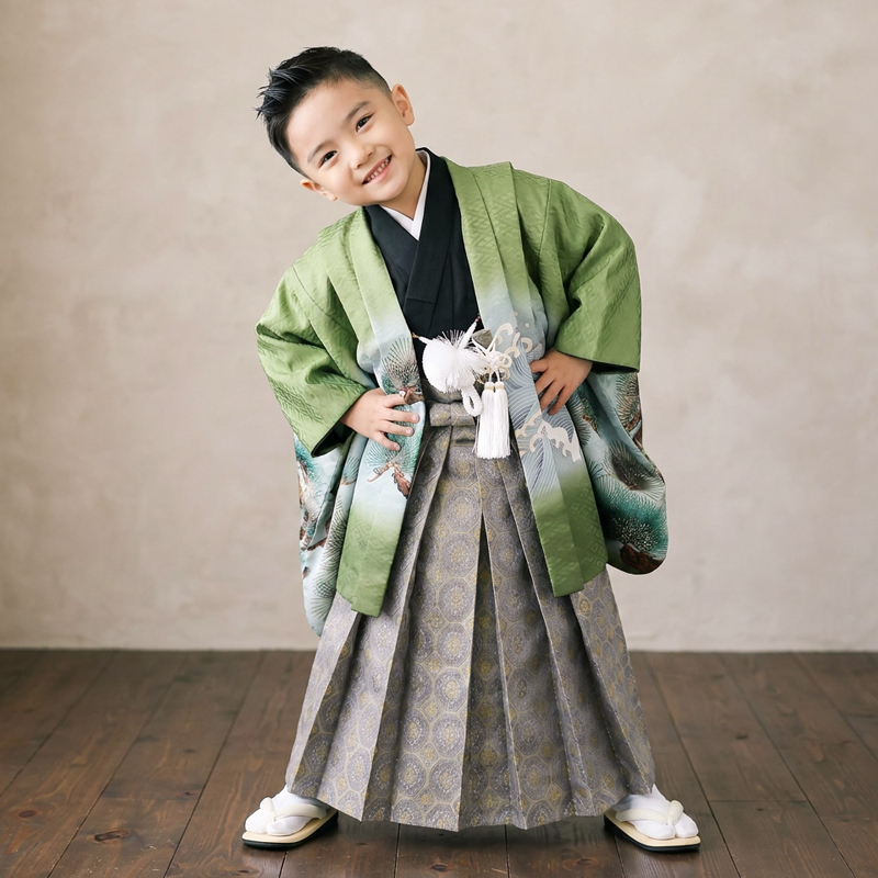 七五三着物5歳男の子画像