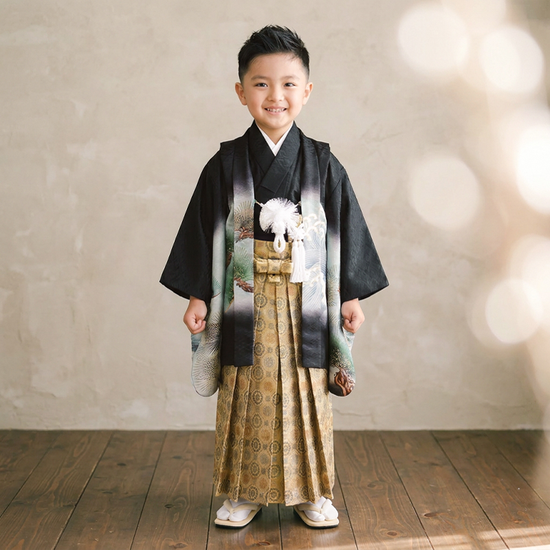 七五三着物5歳男の子画像