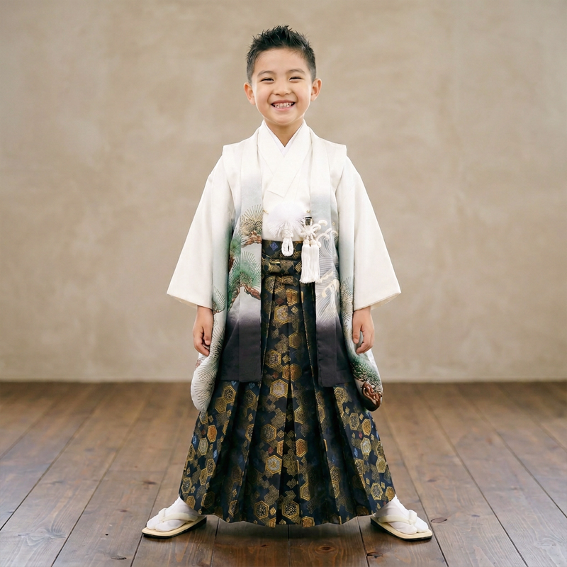 七五三着物5歳男の子画像