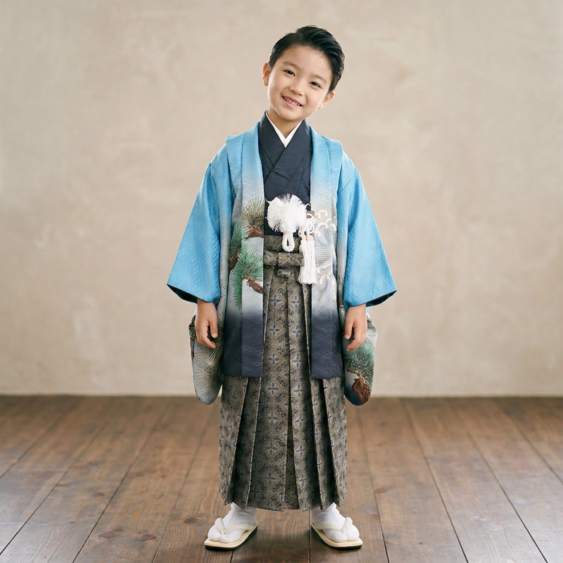 七五三着物5歳男の子画像