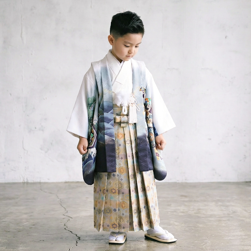 七五三着物5歳男の子画像
