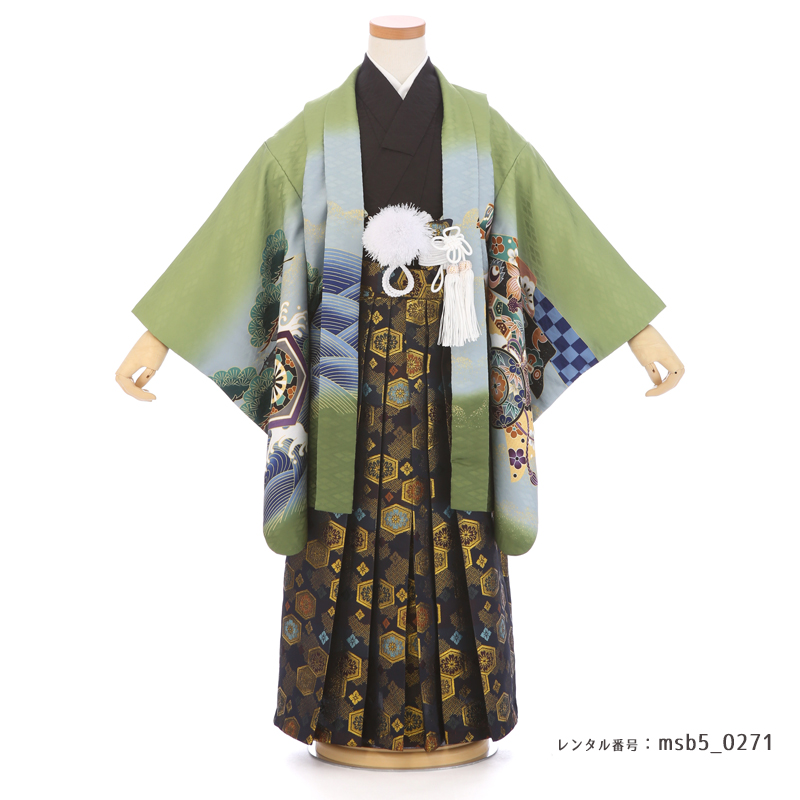 七五三着物5歳男の子画像