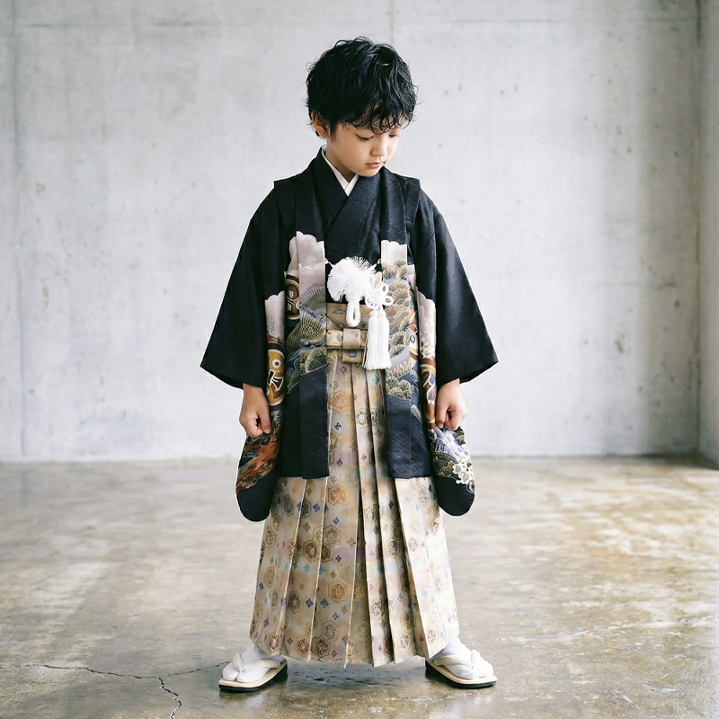 七五三着物5歳男の子画像