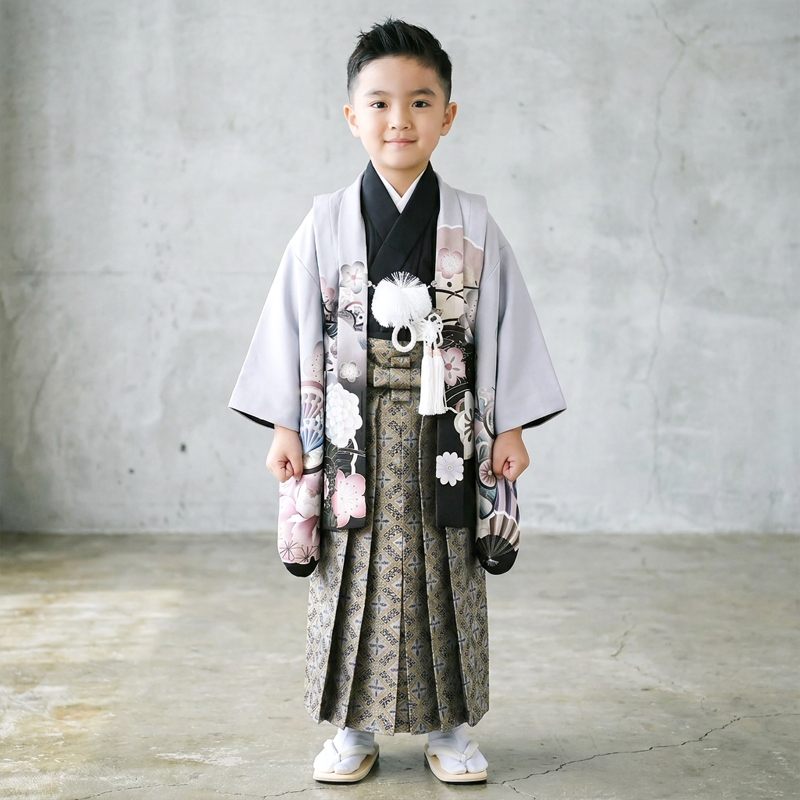 七五三着物5歳男の子画像