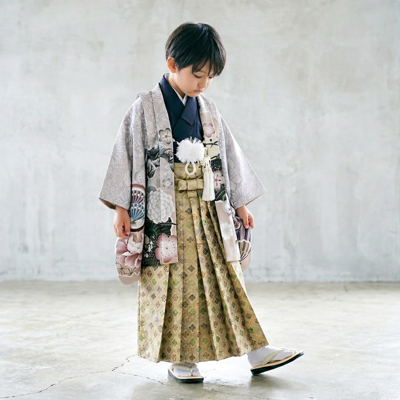 七五三着物5歳男の子画像