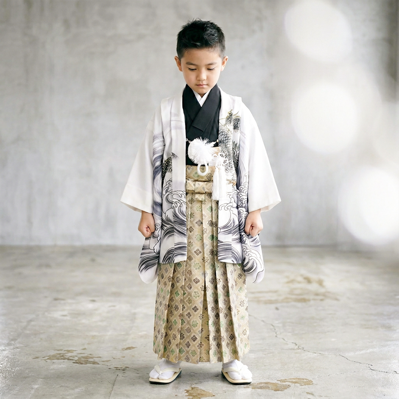 七五三着物5歳男の子画像