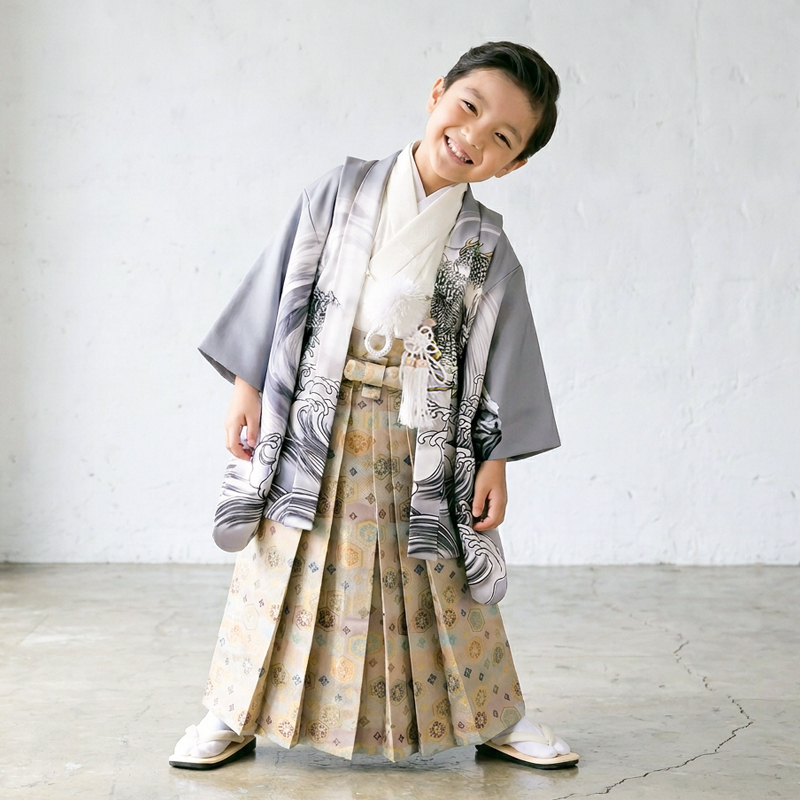 七五三着物5歳男の子画像