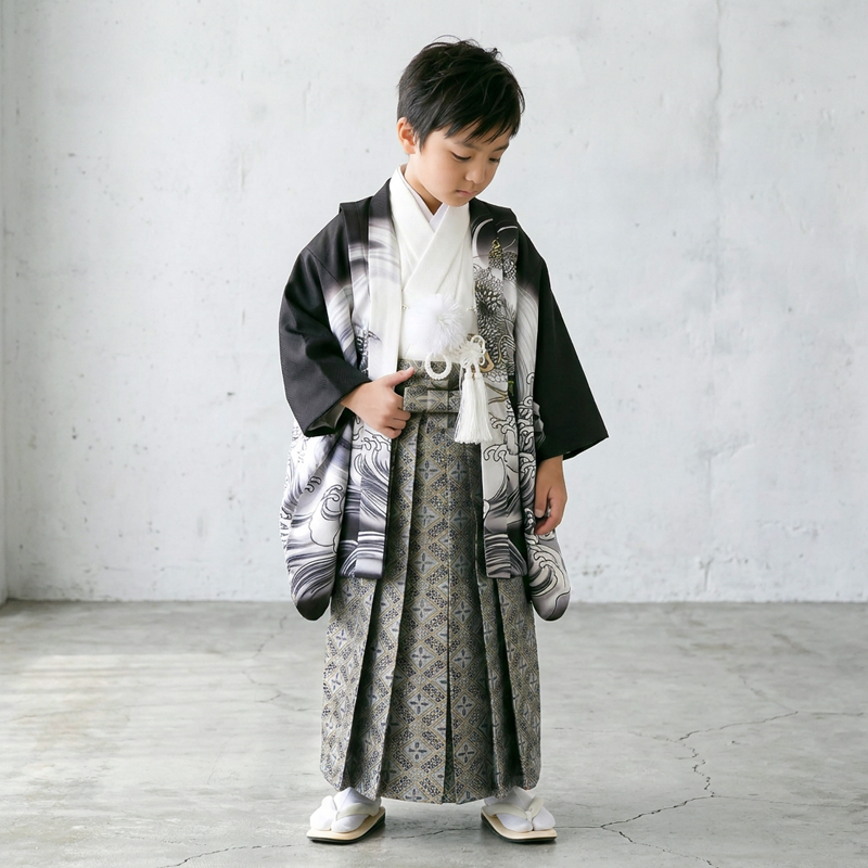 七五三着物5歳男の子画像