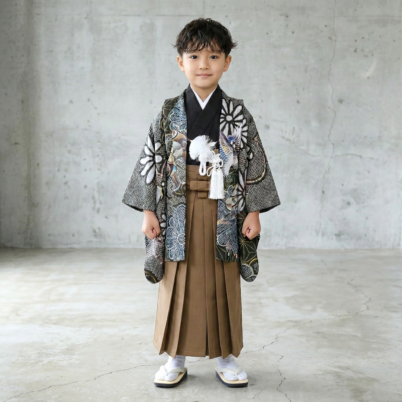 七五三着物5歳男の子画像