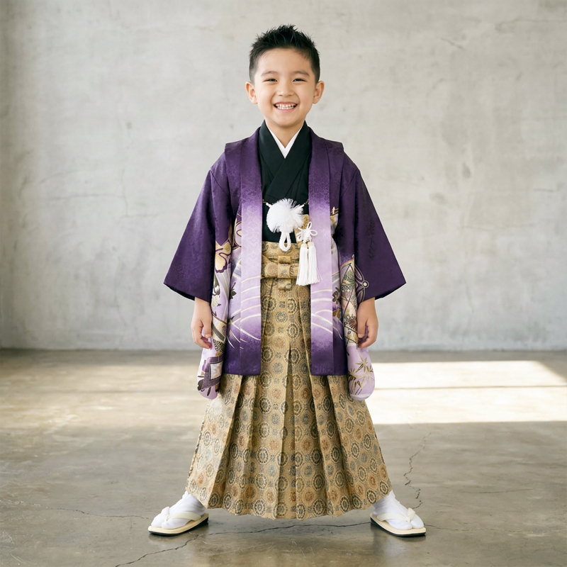 七五三着物5歳男の子画像