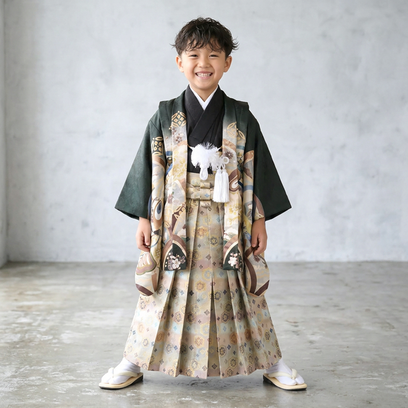 七五三着物5歳男の子画像