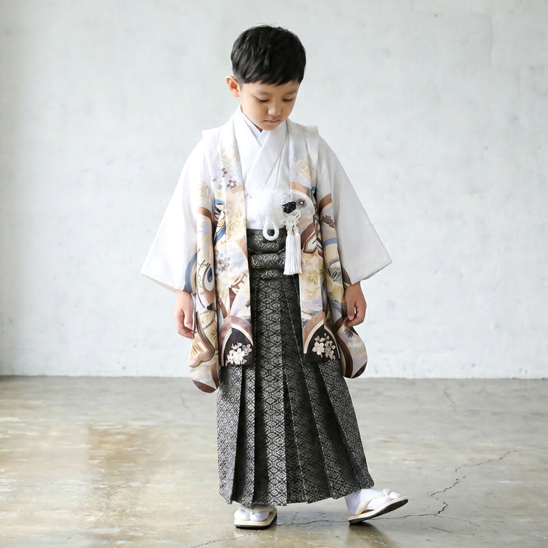 七五三着物5歳男の子画像