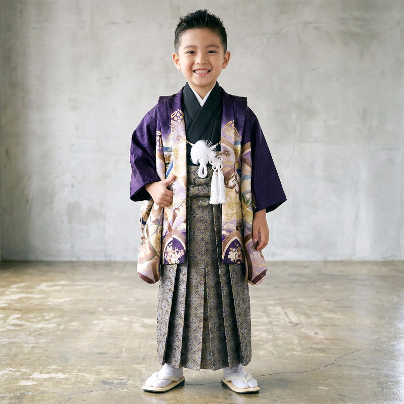 七五三着物5歳男の子画像