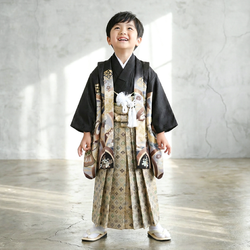 七五三着物5歳男の子画像