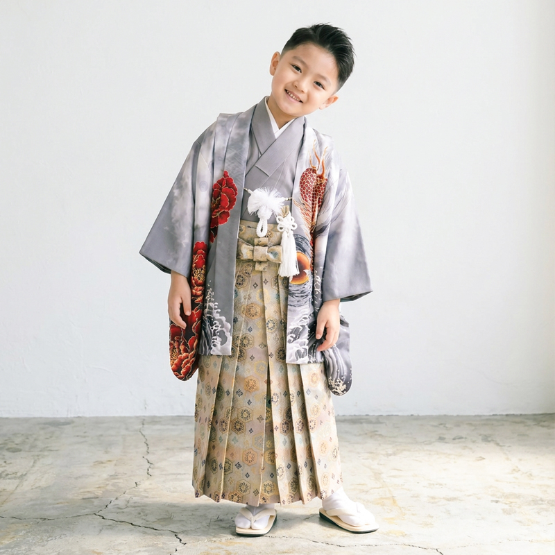 七五三着物5歳男の子画像