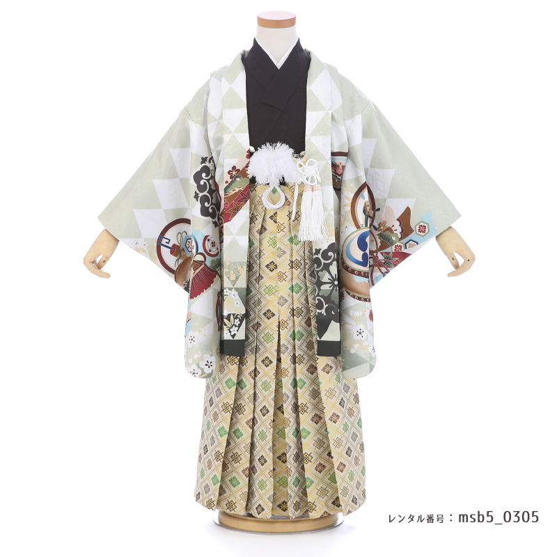 七五三着物5歳男の子画像