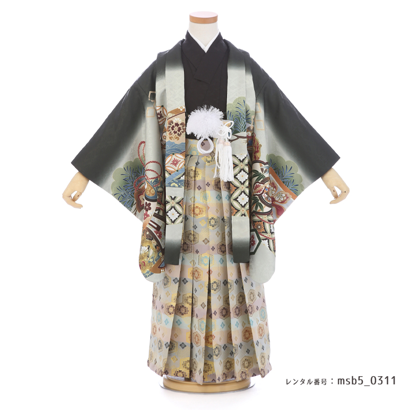 七五三着物5歳男の子画像