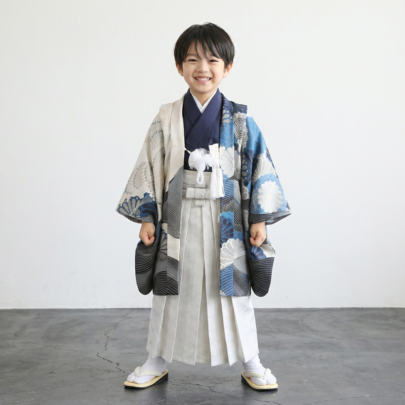七五三着物5歳男の子画像