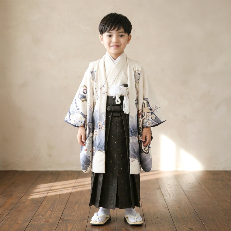 七五三着物5歳男の子画像