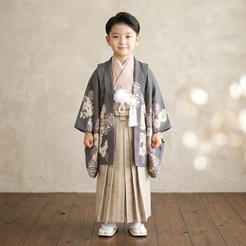 七五三着物5歳男の子画像