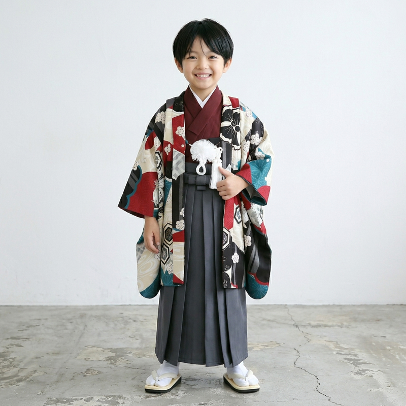 6歳男の子着物モデル画像