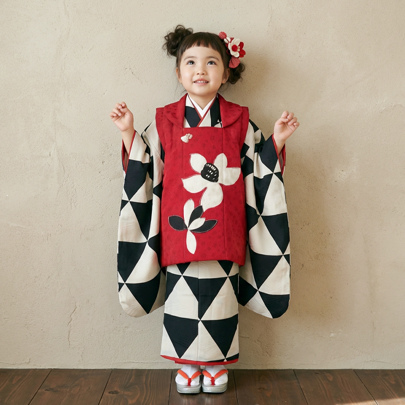 七五三着物3歳女の子画像
