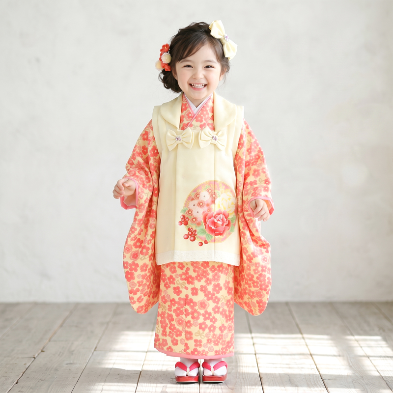 七五三着物3歳女の子画像