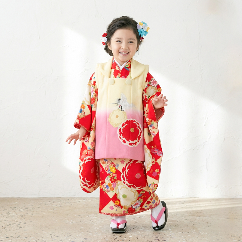 七五三着物3歳女の子画像