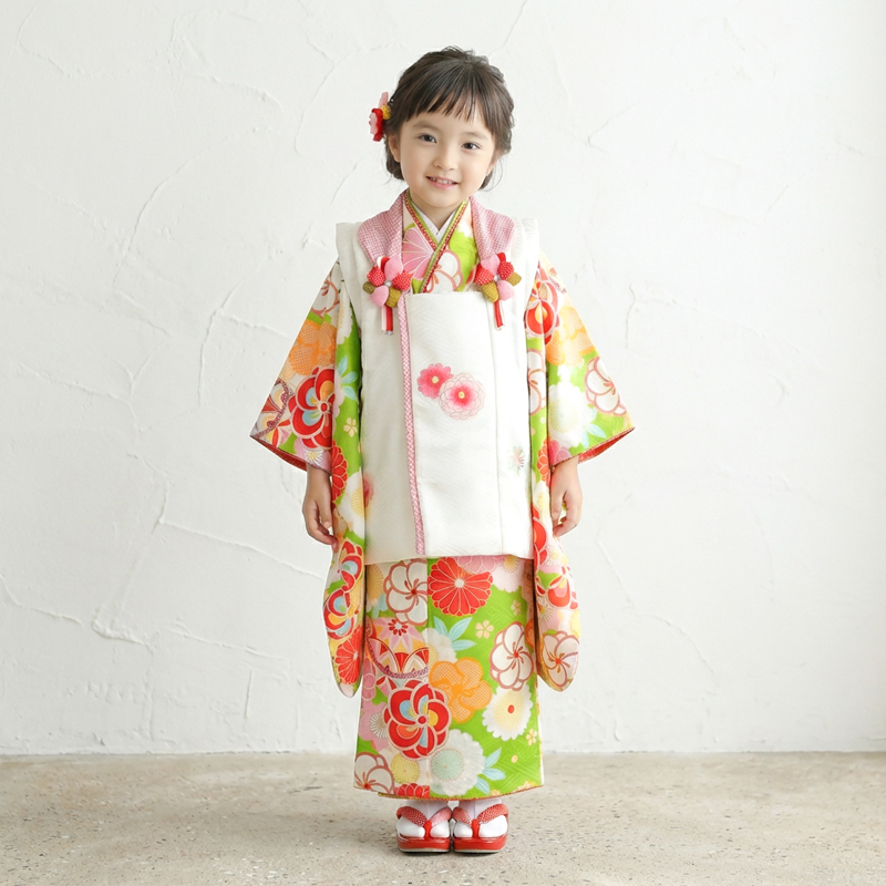 七五三着物3歳女の子画像