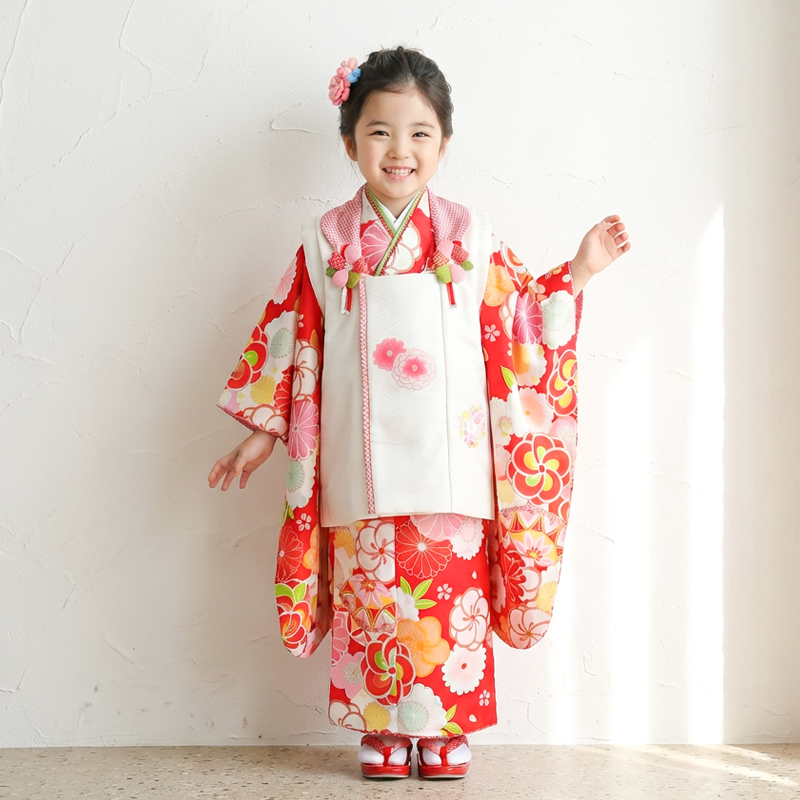 七五三着物3歳女の子画像