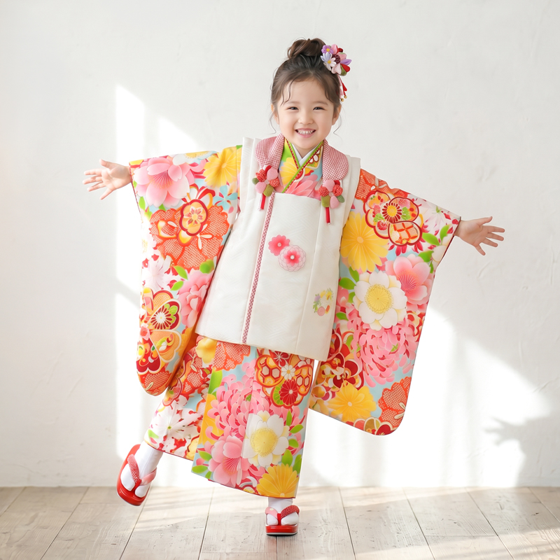 七五三着物3歳女の子画像