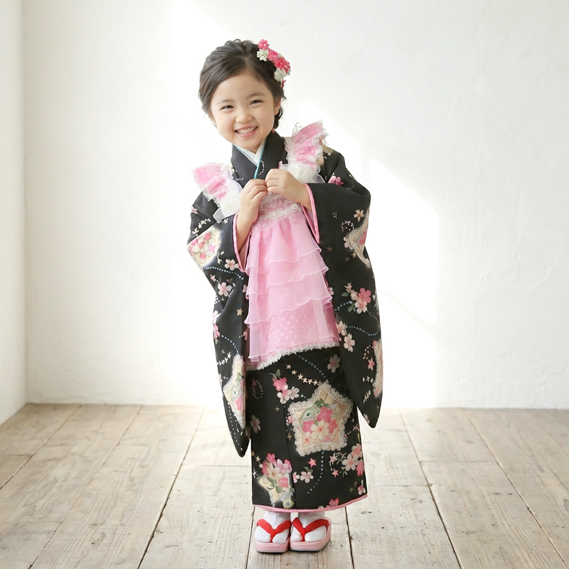 七五三着物3歳女の子画像
