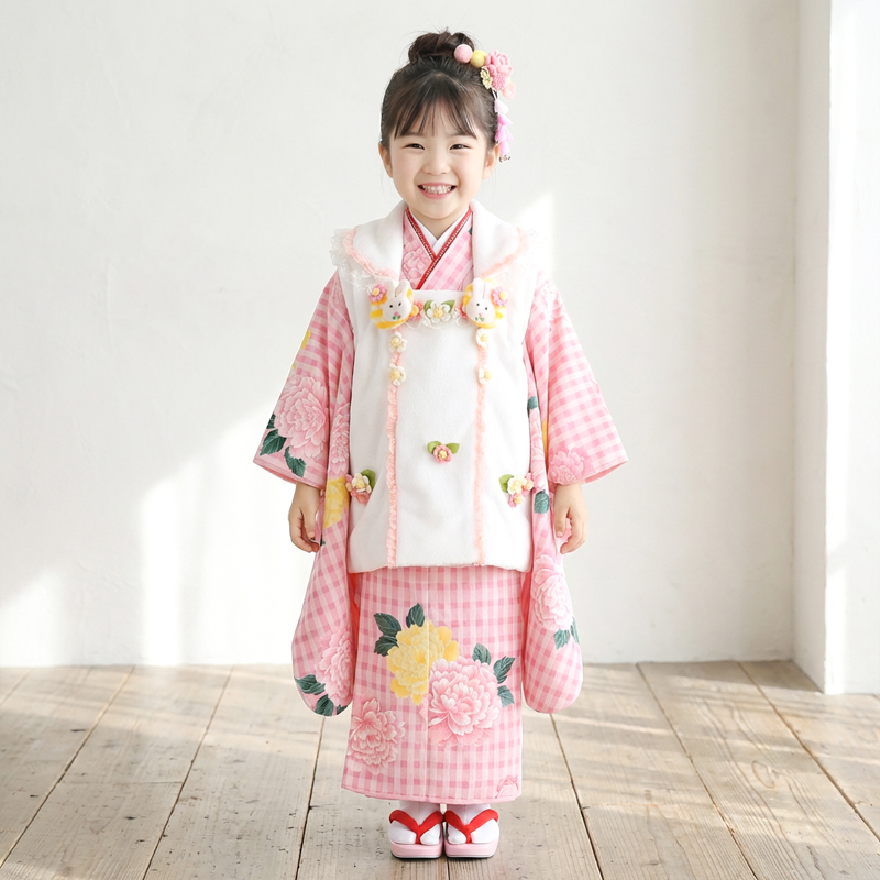 七五三着物3歳女の子画像
