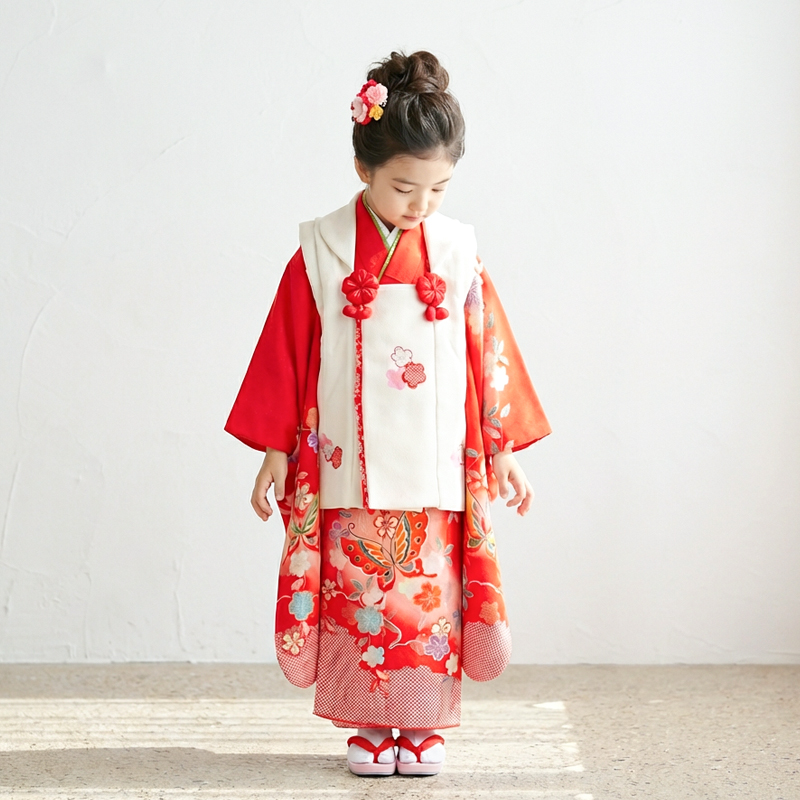 七五三着物3歳女の子画像