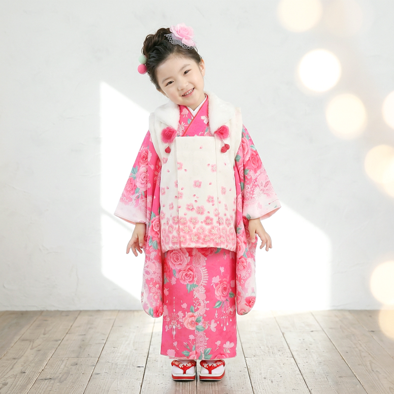 七五三着物3歳女の子画像